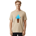 thumbnail image 2 of Blue-Ice-Cream-Cone Mens Graphic Tee, 100% Cotton, Casual Summer Wear BAA175, 2 of 2