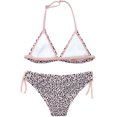 thumbnail image 2 of Traje de baño para niñas Bikini con triángulo Halter Trajes de baño de Dos Piezas con Estampado de Leopardo Leopardo - A 8-10 Años Leopardo - A 8-10 Años Xishao ropa, 2 of 2