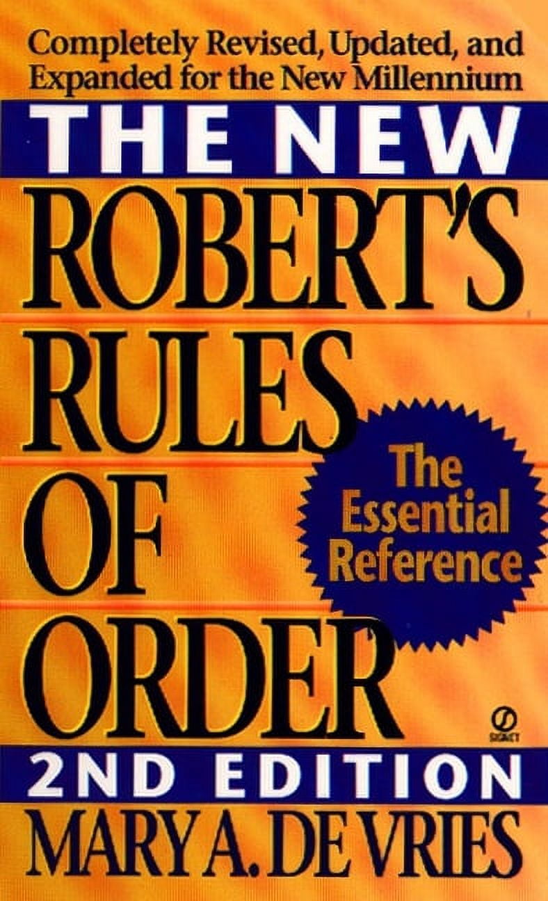 Robert's Rules of Order Newly Revised in Brief, 3rd Edition