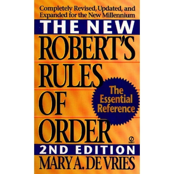 The New Robert's Rules of Order, (Paperback)