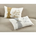 thumbnail image 2 of Saro Lifestyle 9270.GL1218B 12 x 18 in. Rectangle Jingle All the Way Christmas Design Accent Throw Pillow, Gold, 2 of 5