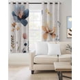 thumbnail image 2 of Spring Summer Wildflowers Blackout Curtains for Bedroom Living Room Darkening Curtains 63 Inches Long Farmhouse Retro Floral Botanical Window Curtain 2 Panels Set Window Treatment Drapes 42"x63", 2 of 9