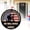 F, variant on Veterans Day Patriotic Round Wooden Sign, "All Gave Some Some Gave All" American Flag Style Hanging Decor, Independence Day Memorial Wall Plaque for Front Door and Patriotic Home Use