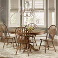 thumbnail image 2 of Pemberly Row Ensemble Contemporain de 5 Pcs avec Table à Piédestal, Brun Moyen, 2 of 11