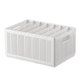 thumbnail image 1 of Armario Caja De Almacenamiento De Pantalones Plegable Divisores Ajustables Blanco Puro Cajas De Almacenamiento De Ropa Divididas Resistentes para Armario De Dormitorio Grande 7 Rejillas: 6 Deflectores, 1 of 8