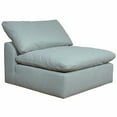 thumbnail image 4 of Sunset Trading Puff 4-Piece Slipcovered Modular Fabric Sectional in Blue, 4 of 8