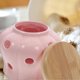 thumbnail image 4 of Ceramic Storage Cans Bamboo Lid Garlic Ginger Storage Tank Hollow Out Kitchen Organizer Tools Home D, 4 of 5