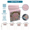 thumbnail image 6 of Table Runner - 72 Inch Long, Easter Gnomes Kitchen Dining Table Runner Dresser Scarves, Colorful Eggs Spring Flowers Branches Pink Farmhouse Decor for Coffee Tables Wedding Party Banquet, 6 of 8