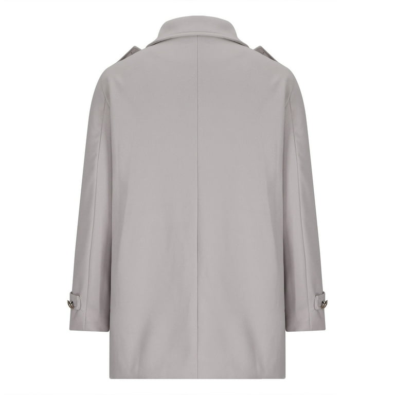 ShomPort Men's Outdoor Coat Notched Collar Single Breasted