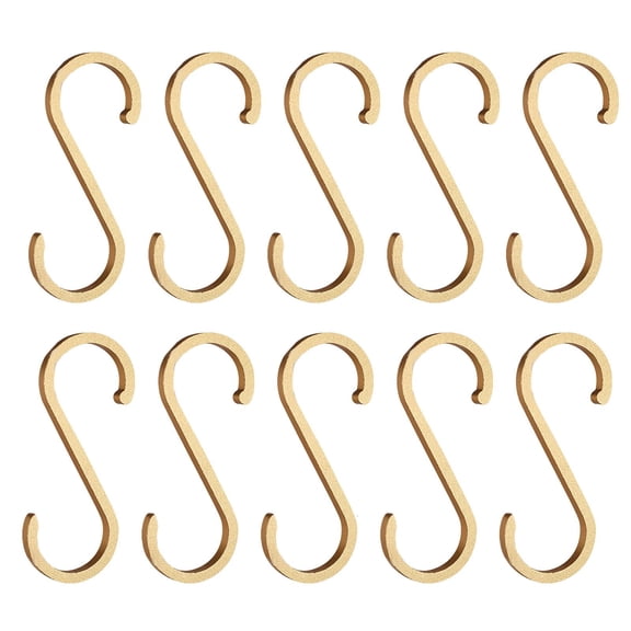 Giaone 10pcs Space Aluminum S Shape Hooks Kitchen Railing Hanger Hook Clasp Holder for Hanging Clothes Handbag Pots Pans