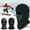 Gray, variant on Men Cold Weather Windproof Fleece Ski Ninja Mask Winter Balaclava Full Face Neck Mask Aviator Trooper Trapper Hat Motorcycle Ear Flap Cap Black
