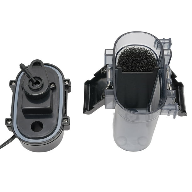 Acuario Colgar Sobre El Filtro, Filtro De Peces De Pescado Externo De Plástico De 300 / H 4W, Filtro De Acuario Bioquímico De Carbono Activado Por