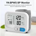thumbnail image 4 of Monitor de presión arterial digital automático Wrist Pulse Bp Cuff Machine Máquina de medición de frecuencia cardíaca, 4 of 5