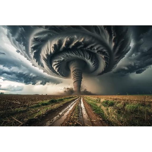 Tornado Jigsaw Puzzle for Adults 1000 Pieces Fun Challenging Educational Gift Art Home Decor