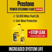 Prestone Power Steering Fluid Plus Stop Leak, 32 oz (1 Quarts)