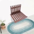thumbnail image 3 of Wall-Mounted Shower Chair Folding Bathroom Shower Seat Rubber-wood Folding Bench, 3 of 18