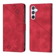 thumbnail image 6 of ELEHOLD Leather Wallet Case for Samsung Galaxy A54 5G Practical Card Holders Stand Function Detachable Wriststrap Shockproof Purse Case Women Men for Samsung A54 5G,Red, 6 of 7