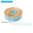 thumbnail image 2 of Unique Bargains Lace Trim Ribbon Polyester Wedding Lace Ribbon Lace Gift Wrap Ribbon for Dress Decorations Light Blue 50Yard, 2 of 6