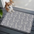 thumbnail image 3 of Paisley Entryway Rug 2'x3'&nbsp; Non Slip Front Door Mats, Vintage Mediterranean Abstract Texture Gray Blue Entrance Rugs Indoor Outdoor Carpet, Washable Floor Mats Small Area Rug for Bedroom Kitchen, 3 of 8