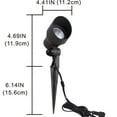 thumbnail image 4 of CD45 Black LED Directional Uplight Outdoor Monopoint Lighting fixtures, 4 of 11