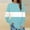 Light Blue, variant on Yteetum Light Blue Women's Sweatshirt Colorblock Long Sleeve Round Neck Hoodless Sweatshirt Tops Ladies Comfortable Casual Loose Pullover Sweatshirt