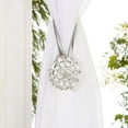 thumbnail image 3 of Simplify Magnetized Iron and Plastic Curtain Tie Back in Silver Finish, 3 of 5