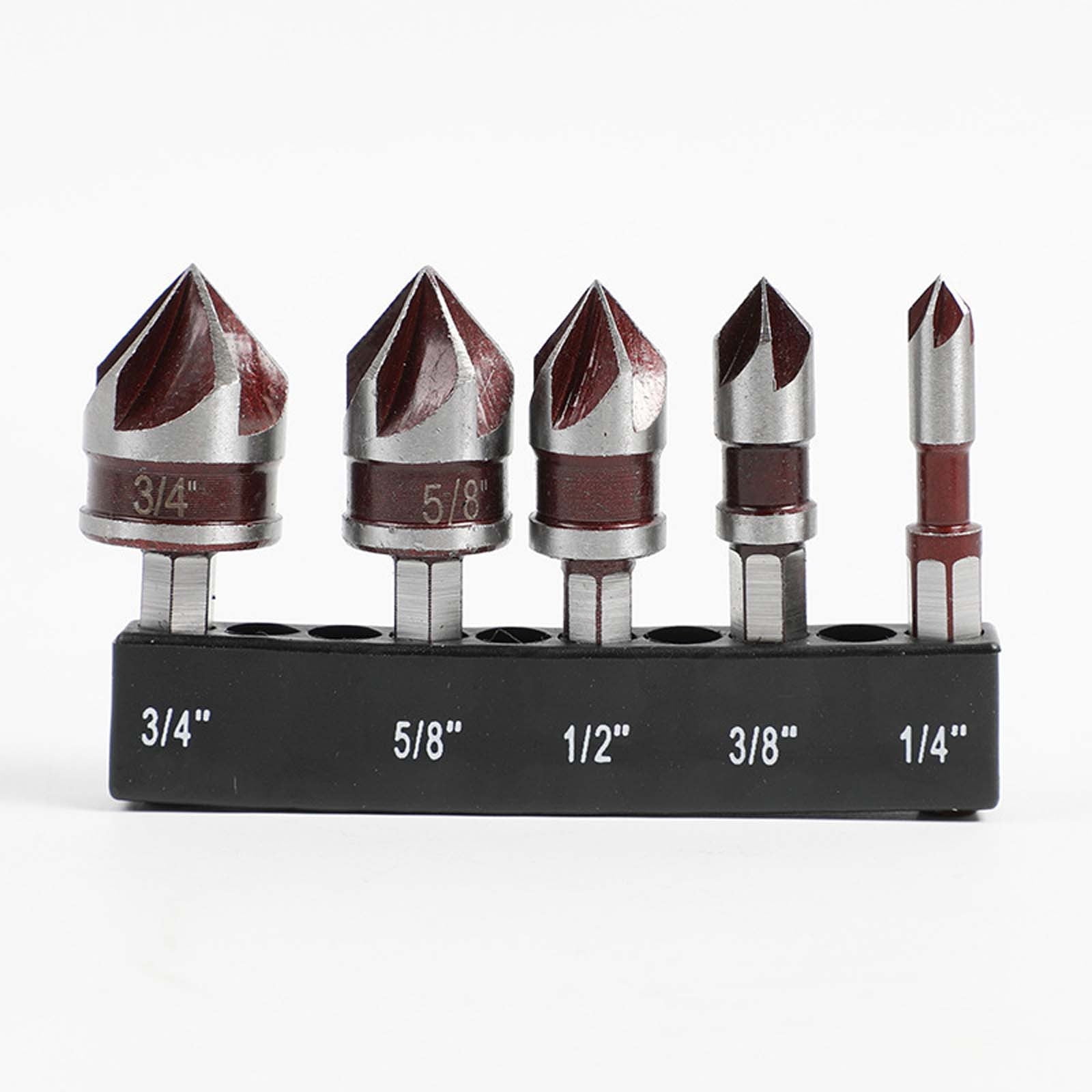 Lunxisen 2 Pcs High Carbon Steel Drill Bit Set Professional Precision for Woodworking Metalworking Durable Tools