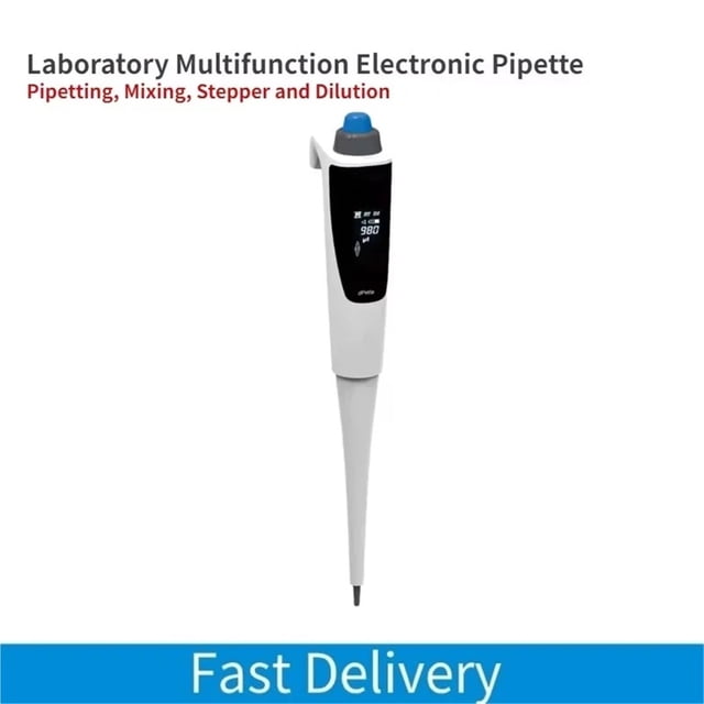 Laboratory Electric Pipette Adjustable Volume Pipette Electronic Pipette 20-200ul Pipetting Mixing