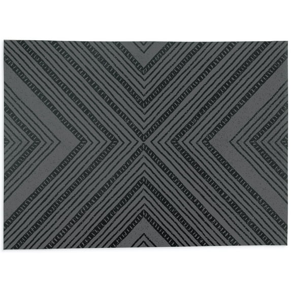 Scandi X Charcoal Office Mat by Kavka Designs
