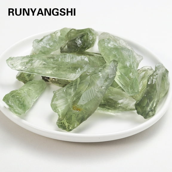 1pc Natural Green Quartz Raw Stone - Energy Healing Crystal, Wealth & Abundance Stone, Unpolished Rough Specimens (Sizes 10-20g)