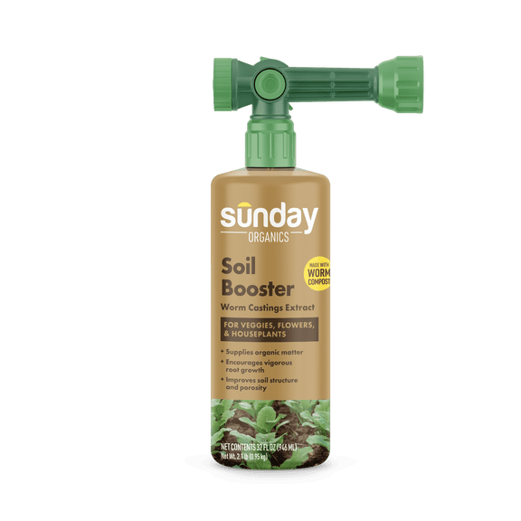 Sunday Organics Soil Booster - Liquid Vermicompost - 200 sq. ft. (32 oz.)