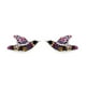 thumbnail image 3 of Juego de Aretes y Cadena con Dije Colibri Morado ZVEZDA, 3 of 5