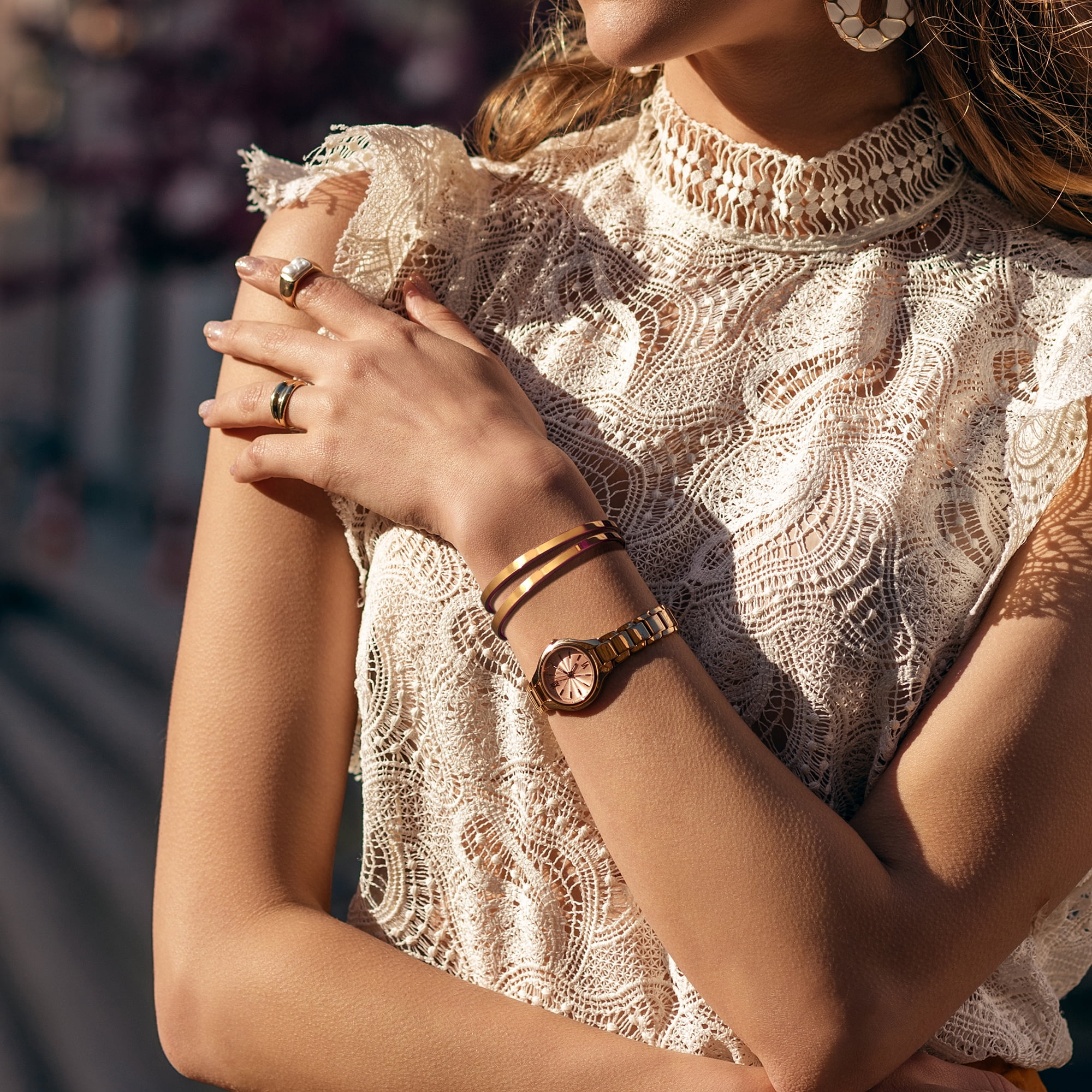 Personalized Silver Stainless Steel Stretchable Cuff Bangle Bracelet - Laser Engraved Dainty Bracelet - Non Tarnish - Stackable Bracelet - Gift for Her Gift Set