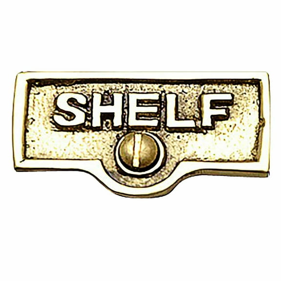 Switch Plate Tags SHELF Name Signs Labels Lacquered Brass Traditional Engraved Wall Light Switch Cover Labels | Renovators Supply