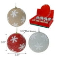 thumbnail image 4 of Glitter Snowflake Ball Ornament (Asstd) (12/Disp) - Set of 12, 4 of 4
