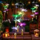 thumbnail image 2 of Dragonfly Gift Garden Solar Wind Chime Lámpara colgante Decoración al aire libre Regalo,11 Feliz Sencillez, 2 of 4