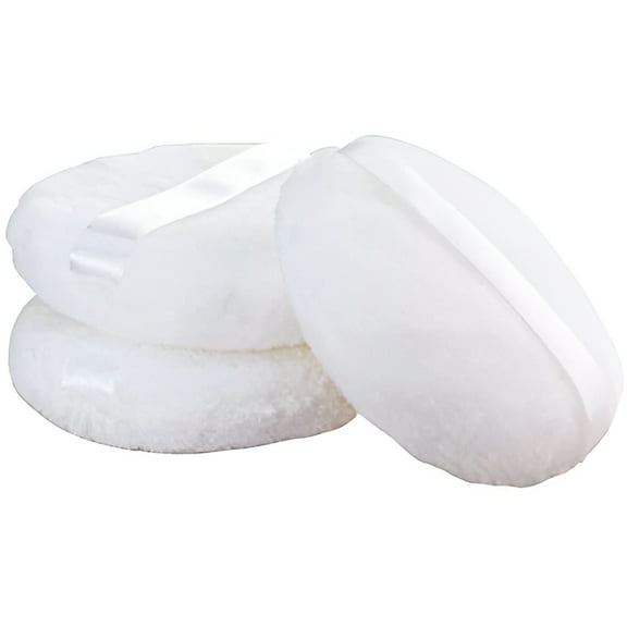 Colorfully 2pcs Extra Large Jumbo Size (5 inch) smooth cosmetic setting loose baby powder puff