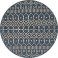 thumbnail image 3 of Well Woven Indoor/Outdoor Roung Rug 3'11" Nors Blue Nordic Lattice, 3 of 7