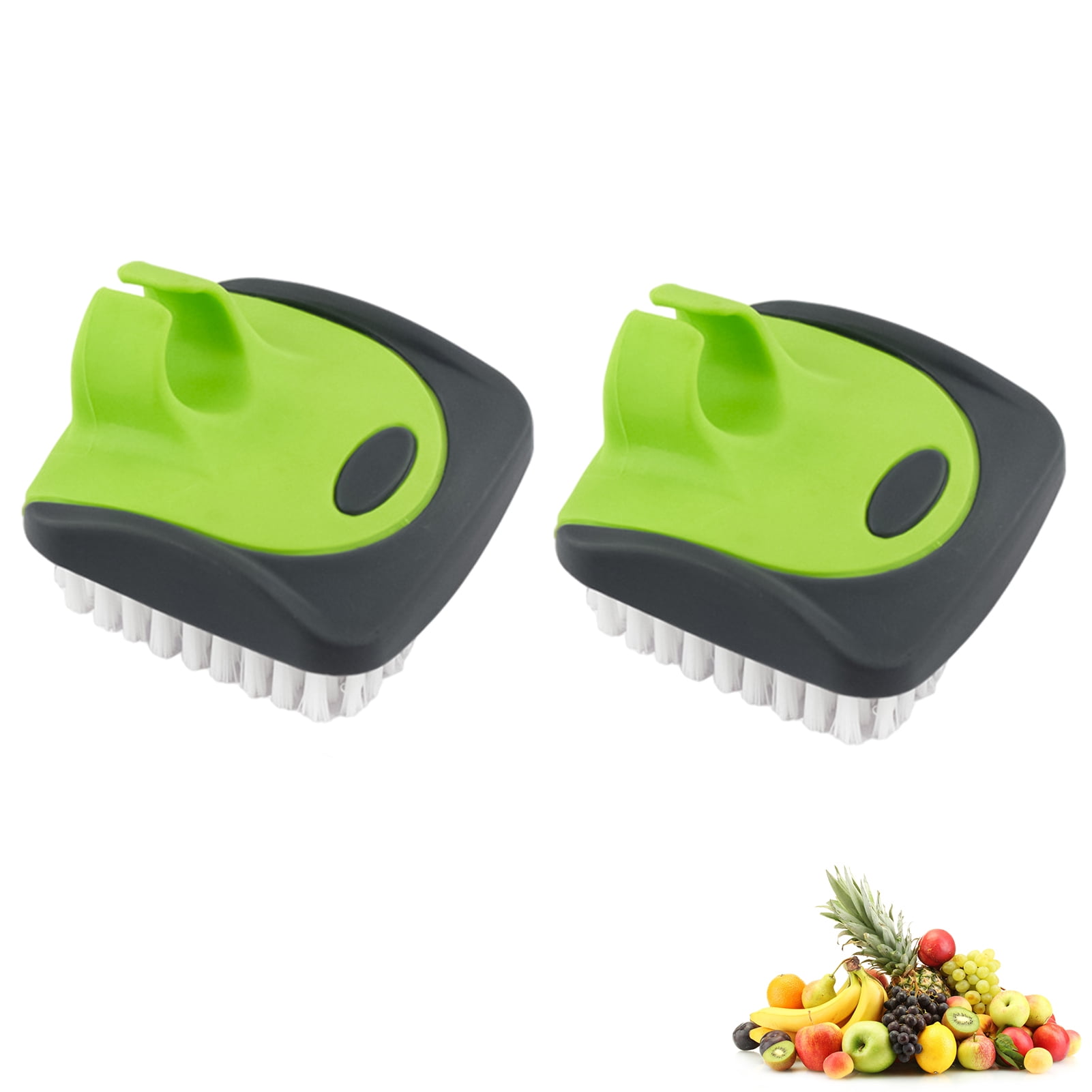 2pcs Vegetable Brush, Potato Brush Scrubber Veggie Cleaning Brush Food