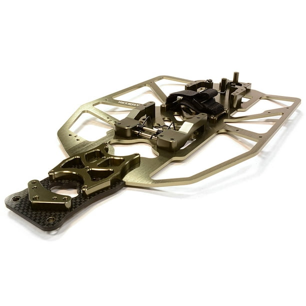 Integy RC Toy Model Hop-ups T8091GREY Alloy Chassis Conversion Set for Traxxas 1/10 Electric