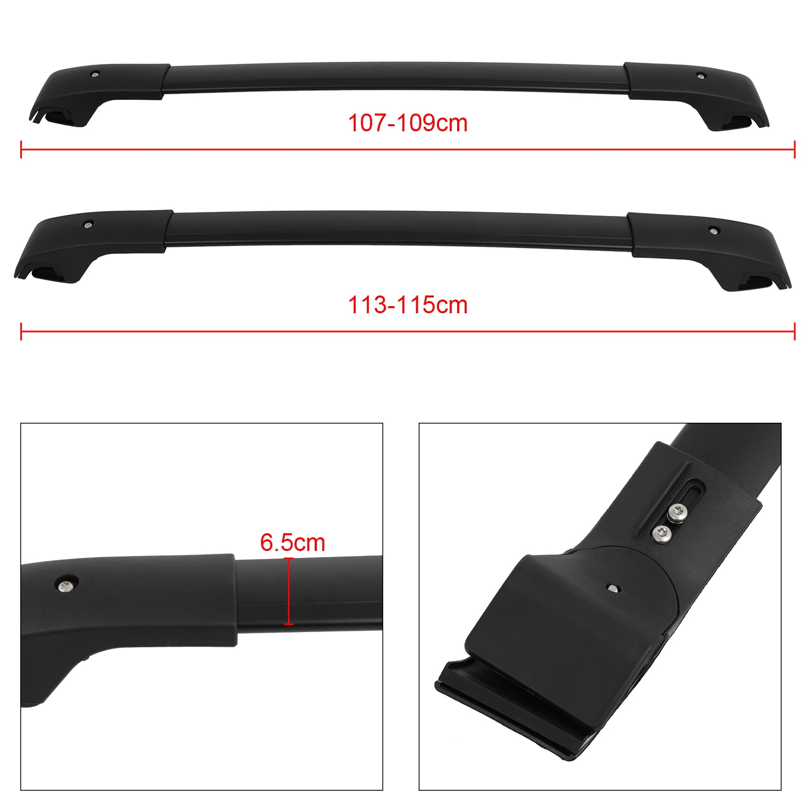 ECCPP Roof Rack Cross Bars&nbsp;Compatible with&nbsp;2014-2019 for Toyota for RAV4 Black Rooftop Cargobar Carrier,Max Load 165LBS