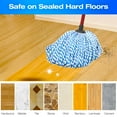 thumbnail image 5 of Cotton String Screw-on Replacement Head Compatible with O-Cedar, Fit All Standard American Threading Mop Handle, Cotton String Mops for Floor Cleaning (2 PCS, Blue), 5 of 8