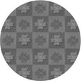 thumbnail image 1 of Ahgly Company Machine Washable Indoor Round Transitional Grey Gray Area Rugs, 8' Round, 1 of 7