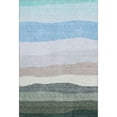 thumbnail image 2 of Addison Rugs Mayfield Premium Machine Washable Transitional Stripes Green Rectangle Rug, 3' X 5' Machine Washable Transitional Stripes Green Oversized Sherpa Throw Blanket, 2 of 6