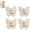#a 4pcs, variant on Butterfly Rotating Adhesive Wall Hooks, Wings Adjustable 270°, Cute No-Drill 3-Prong Swivel Hangers, Heavy Duty Stick-on, Saving Hooks for Inner & Outer Corners, Bathroom, Entryway, Kitchen
