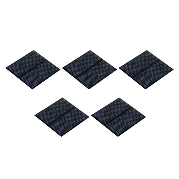 Mini Solar Panel Cell 5.5V 110mA 0.605W 70mm x 70mm for DIY Project Pack of 5