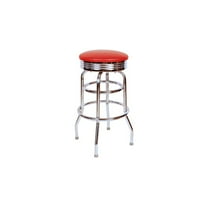 Richardson Seating 1971 Inspired Floridian Swivel Bar Stool-Color:Red