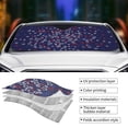 thumbnail image 5 of ZNDUO Stars American Flag Colours Pattern Car SUV Windshield, Small Size UV Rays and Heat Sun Visor Protector Foldable Sun Shade Car Windshield, 5 of 8