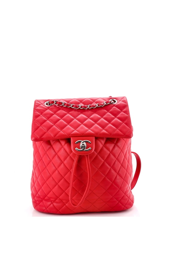 Pre-Owned Urban Spirit Backpack Quilted Lambskin Large By Rebag