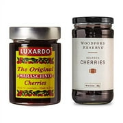Luxardo Maraschino (400g) & Woodford Reserve (383g) Bourbon Gourmet Cherries